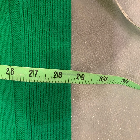 LIZ CLAIBORNE Green Sweater Blouse Large - Picture 4 of 6